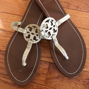 Tory Burch Snakeskin Sandals